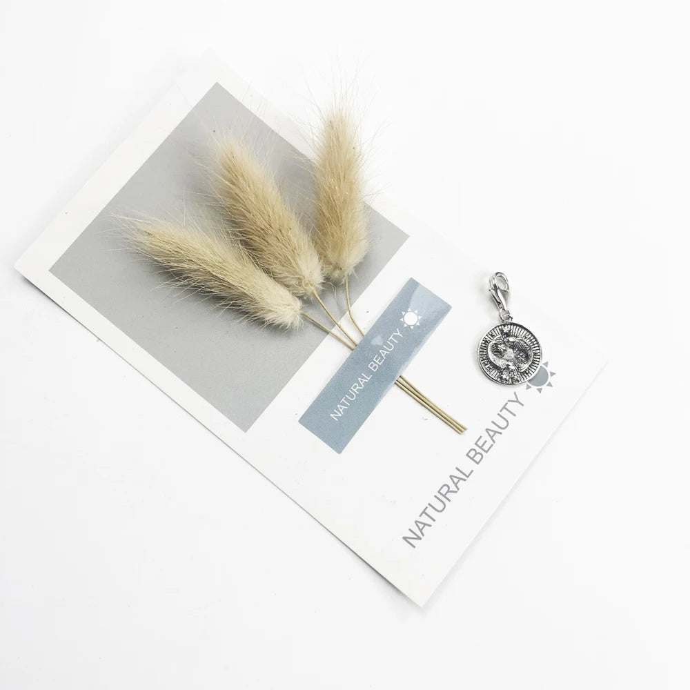 Damen-Charm-Anhänger Sternzeichen Horoskop Vintage II aus Sterlingsilber
