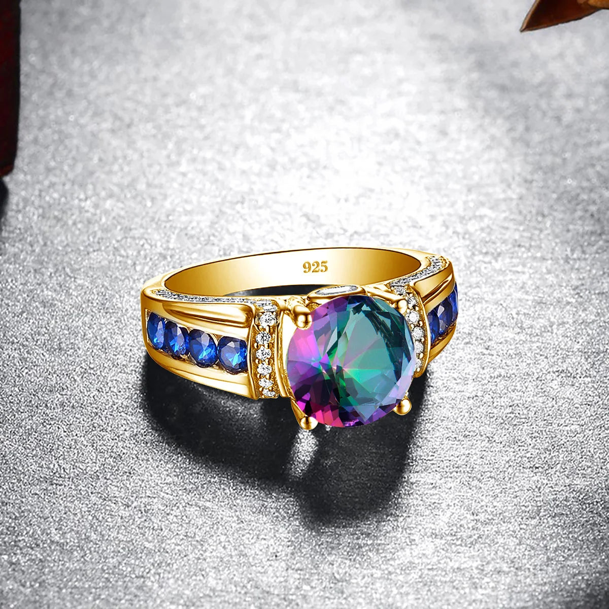 Mysticscher Topaz Gold Ring für Damen