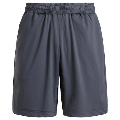 Herren-Urlaubsshorts in Dunkelgrau mit elastischem Bund und Taschen