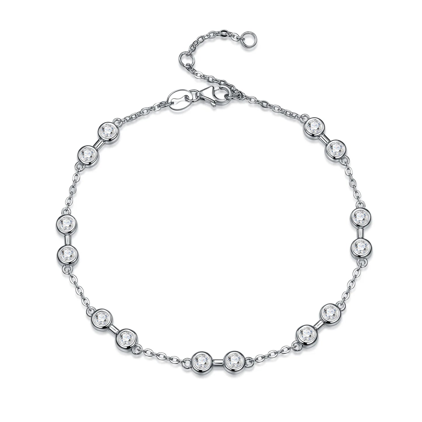 Damen-Armband zierlich mit Moissanit