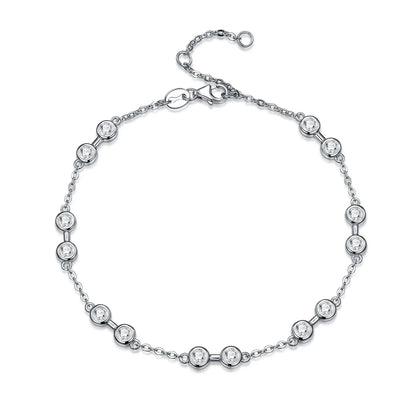 Damen-Armband zierlich mit Moissanit