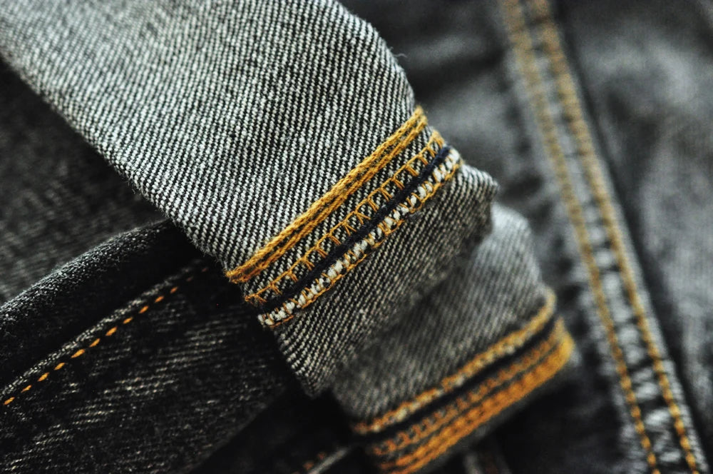 Herren Jeans aus Denim im Distressed Look mit gerader Passform