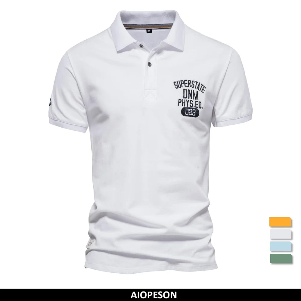 Herren Polo Shirts aus Baumwolle mit hochwertiger Stickerei für den Sommer