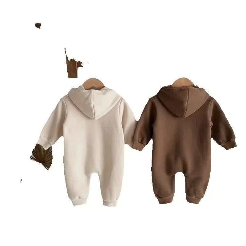 Kleinkind Overall mit Kapuze im Bären-Design für Neugeborene und Babys