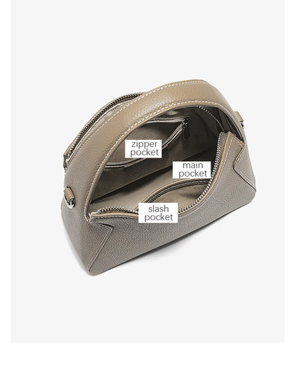 Damen Handtasche Aus Rindsleder Schulter Crossbody Minimalist Style