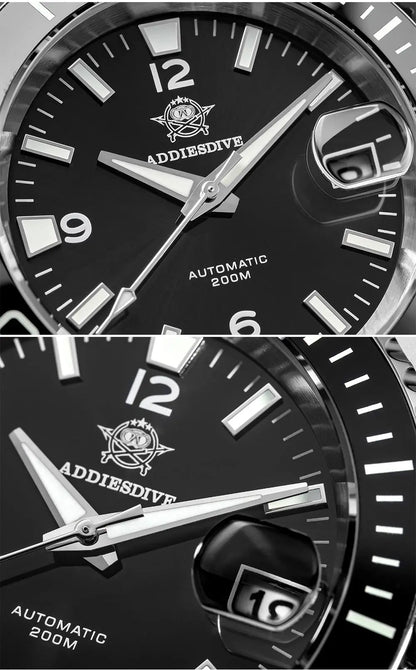 Herren-Automatik-Taucheruhr mit Drehlünette und 20 Bar