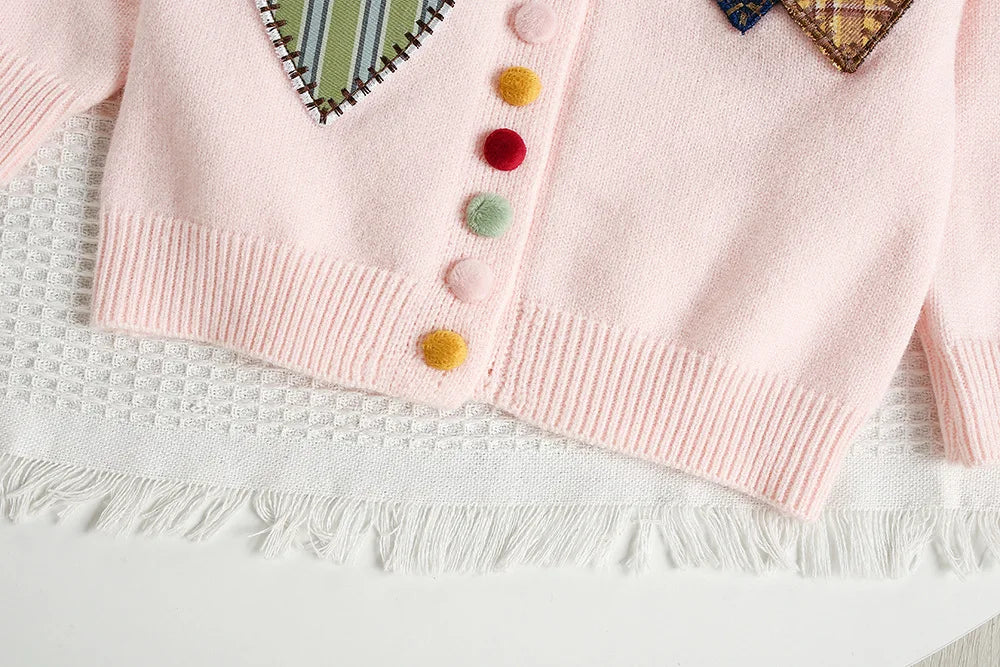 Mädchen Pullover Set mit Patchwork und Tutu Rock für Kinderoutfit 2PCS