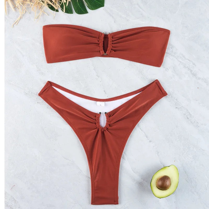 Sexy Bikini-Set für Damen mit brasilianischem Schnitt – ideal für Strand und Pool