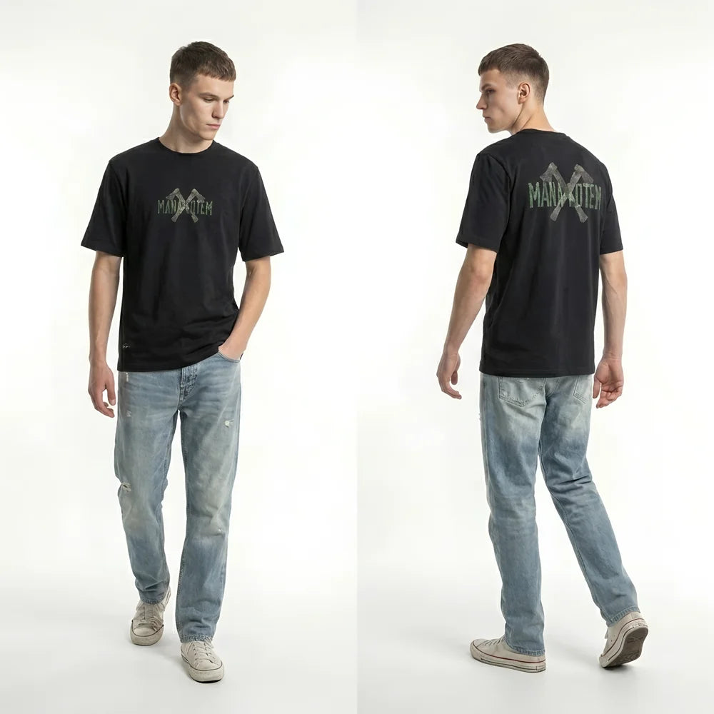 Premium Herren T-Shirt Aus 100% Baumwolle Mit AX Print