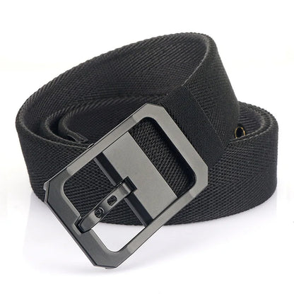 Unisex-Gürtel Aus Nylon Beidseitig Tragbar Reversibel Mit Metall-Schnalle 105–120 cm