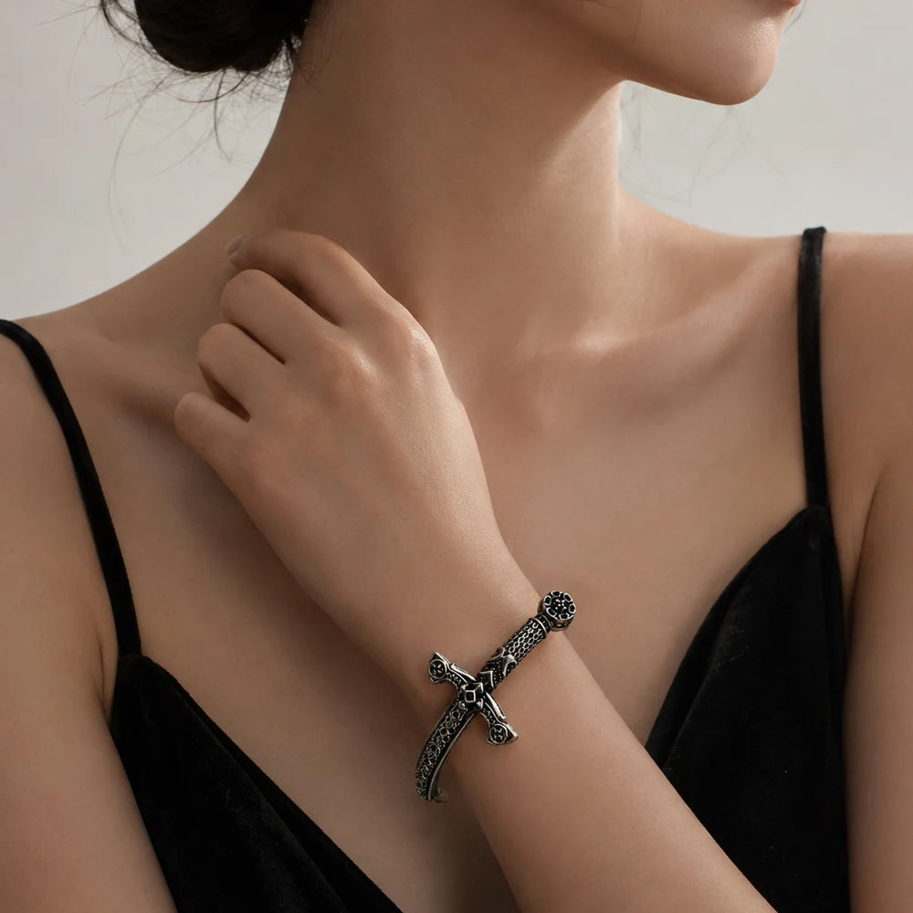 Damen-Armreif Schwert Vintage Modeschmuck