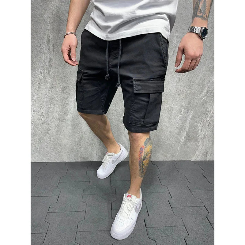 Sommerliche Herren-Shorts mit mehreren Taschen – lockerer Schnitt für Outdoor und Freizeit