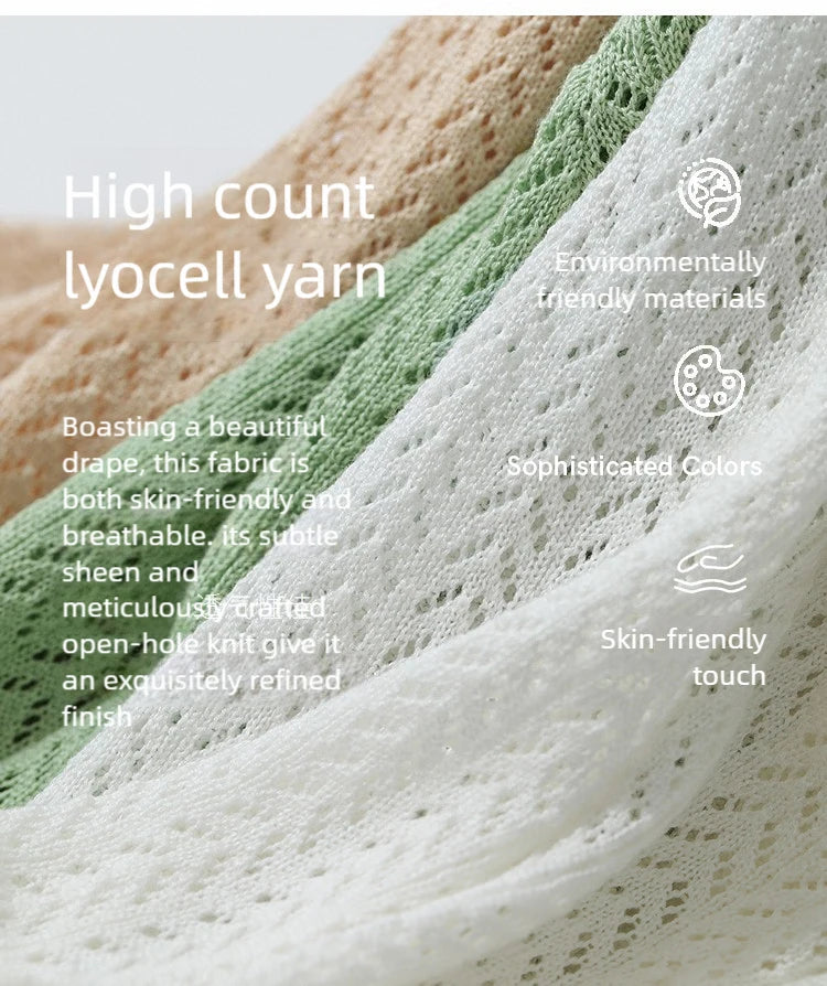 Damen-Strickjacke Lyocell V-Ausschnitt Glockenärmel Gürtel locker Frühling
