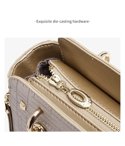 Damen Schultertasche aus Split-Leder mit Luxus-Design Crossbody