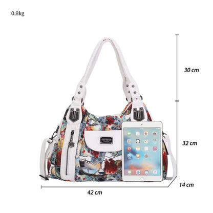 Damen-Schultertasche mit großzügiger Kapazität und durchdachtem Innenaufbau für Smartphone und Geldbörse