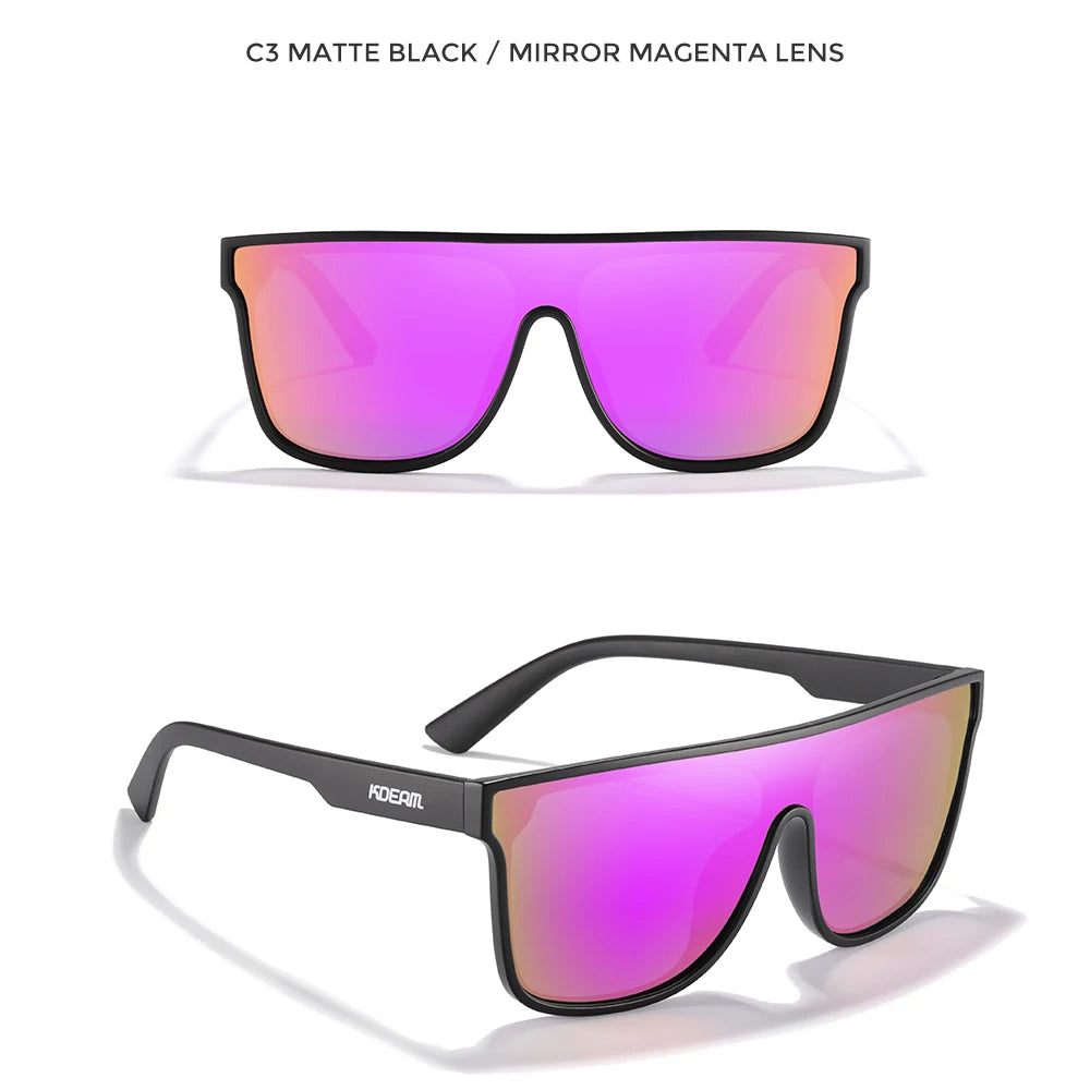 Sonnenbrille Einteiler polarisiert Sport Baseball Angeln Fahren Komplettzubehör