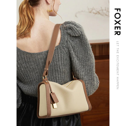 Female Shoulder Bag Aus Cowhide Leather Vintage Soft Messenger Crossbody