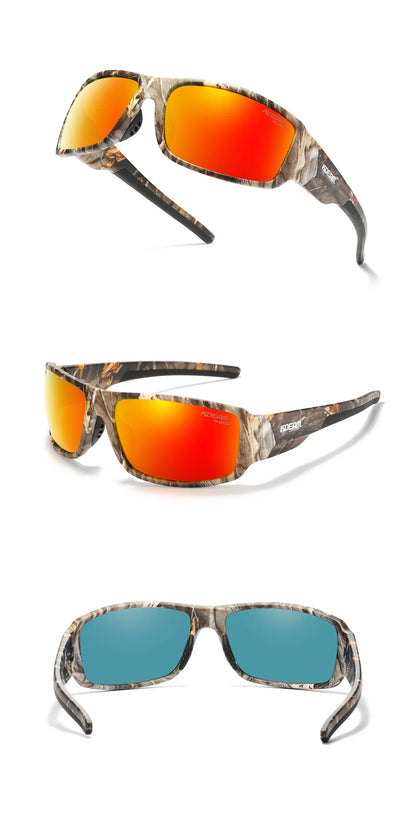 Sonnenbrille Sport polarisiert Cat.3 Druckmuster Rahmen Herren