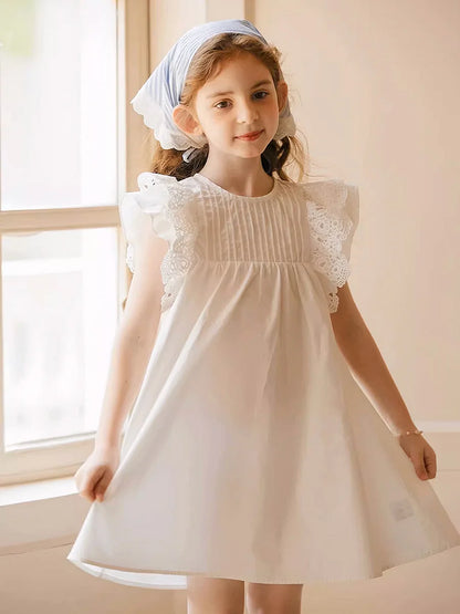 Roter Samtrock für Kleinkinder mit Pailletten – warmer Herbst-Winter-Party-Look für Mädchen von 110cm bis 170cm