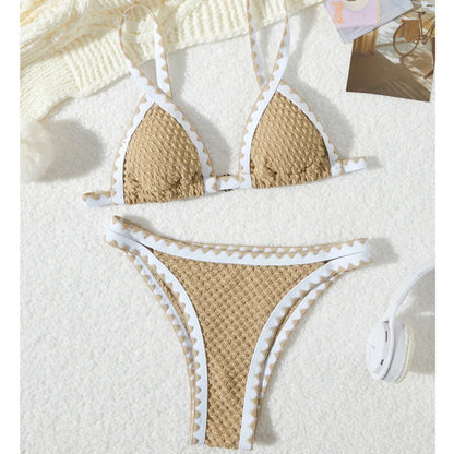 Sexy Bikini-Set in Pink mit Push-up-Effekt – Perfekt für Strand und Pool