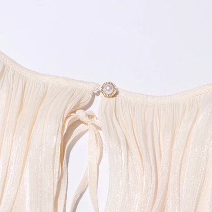 Elegantes Damen-Tunikakleid mit Rundhalsausschnitt, langen Ärmeln und Patchwork-Design