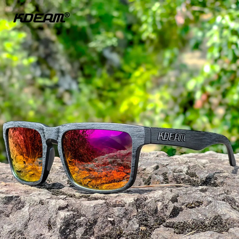 Sonnenbrille Outdoor polarisiert Farbverlauf winddicht Standardgröße Unisex