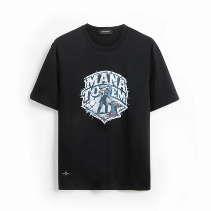 Hautfreundliches Herren T Shirt Mit Worker Motiv Aus Hochwertiger Baumwolle