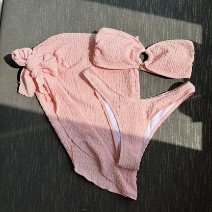 Sexy Bikini-Set in Pink mit Push-up-Effekt – Perfekt für Strand und Pool
