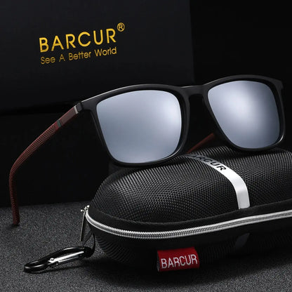 Sonnenbrille quadratisch Sport Polycarbonat polarisiert UV400 Herren