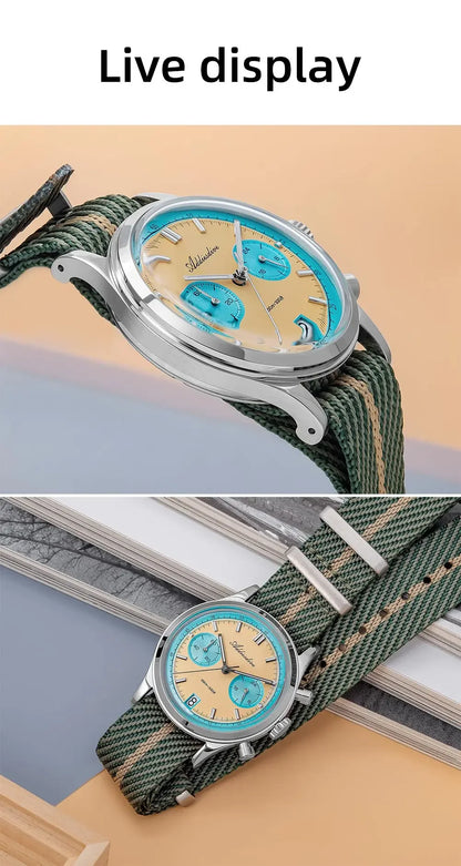 Herren-Chronograph mit VK64-Quarzwerk und Saphirglas