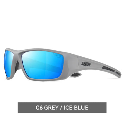 Sonnenbrille Radfahren TR90 polarisiert 1,2mm Glas Gummisteg Herren