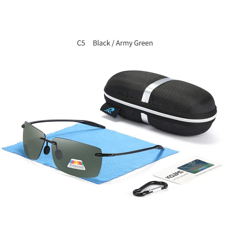 Sonnenbrille Sport TR90 leicht Laufen Fahren Karabiner-Etui Herren