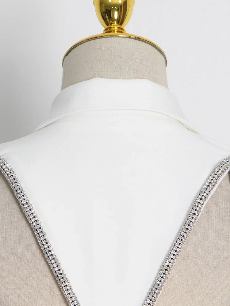 Elegantes Midi-Kleid mit Pailletten und Patchwork, schulterfrei und langärmelig – figurbetontes Design für Damen.