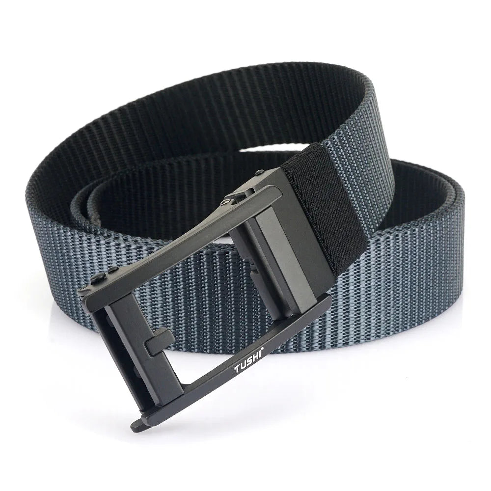 Herren-Wendegürtel Mit Automatik-Schnalle Aus Weichem Nylon Für Alltag Und Freizeit