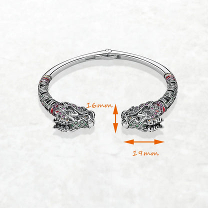 Damen-Armband Drachen Vintage Sterlingsilber