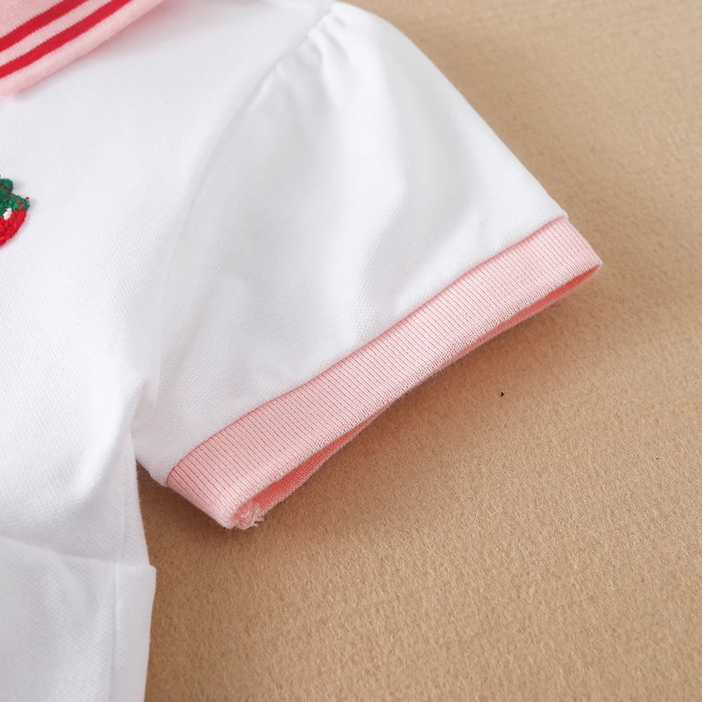 Kinder Kleid Sommer Drehen-unten Kragen Kinder Mädchen Kleidung Mode Nette Kleinkind Baby Mädchen Kleidung Sommer Kleid Mädchen