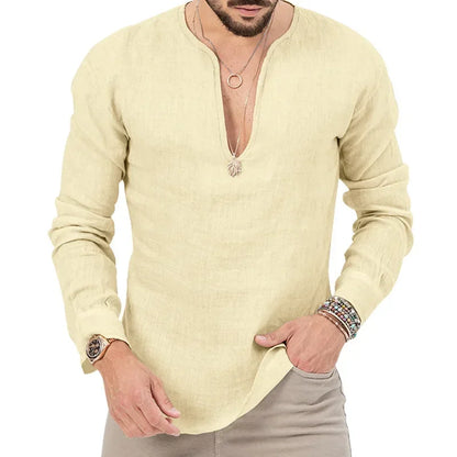 Schweres Herren-Übergrößen-Waffel-T-Shirt mit Farbblock und kurzen Ärmeln