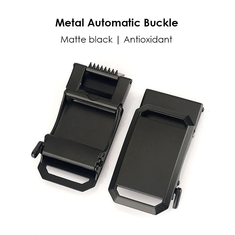 Herren-Gürtel aus Nylon mit Automatik-Schnalle, Robuster Alltags- und Outdoor-Begleiter, 3,4 cm Breit