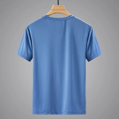 Herren Sport-T-Shirt aus Polyester mit kurzem Arm für lässigen Sommerlook