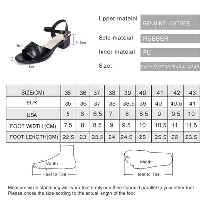Damen Leder Sandalen Keil Casual Gr. 41-42