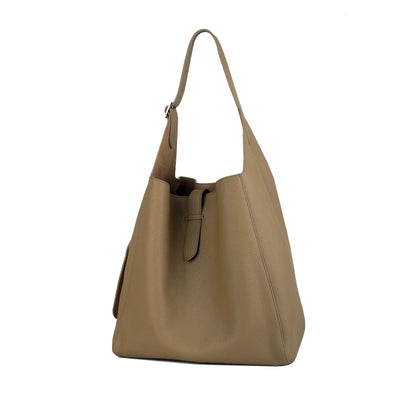 Kalbsleder Hobo-Tasche | Großes Fassungsvermögen