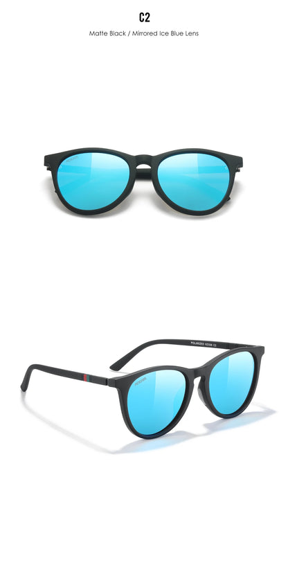 Damen-Sonnenbrille Vintage photochrom polarisiert Reisen Fahren Wandern
