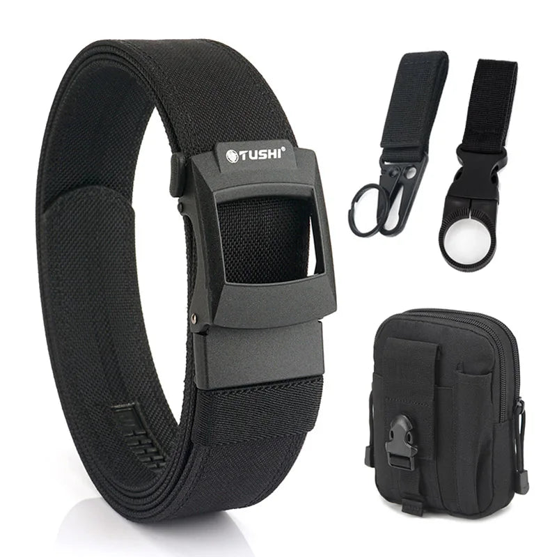 Unisex-Taktisch-Gürtel aus Nylon mit Metall-Schnellverschluss für Outdoor und Alltag