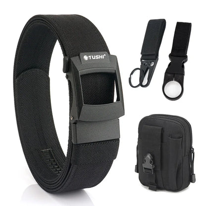 Unisex-Taktisch-Gürtel aus Nylon mit Metall-Schnellverschluss für Outdoor und Alltag