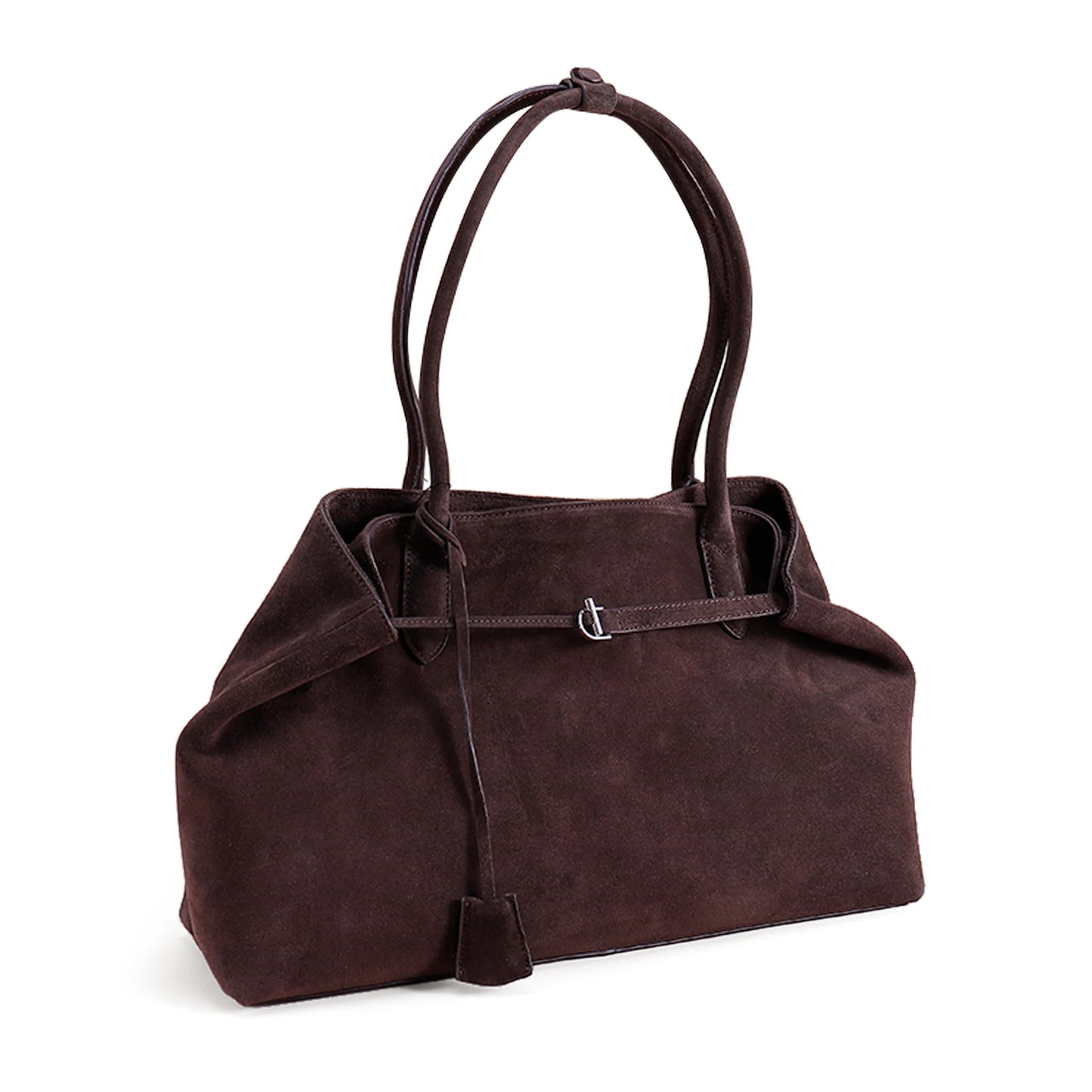 Wildleder Damen-Tote | Große Schultertasche 46x13x27 cm