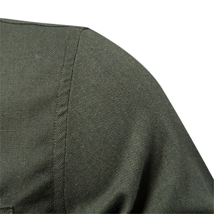 Herren Langarm Shirt aus 100 Prozent Baumwolle mit Einzel Tasche