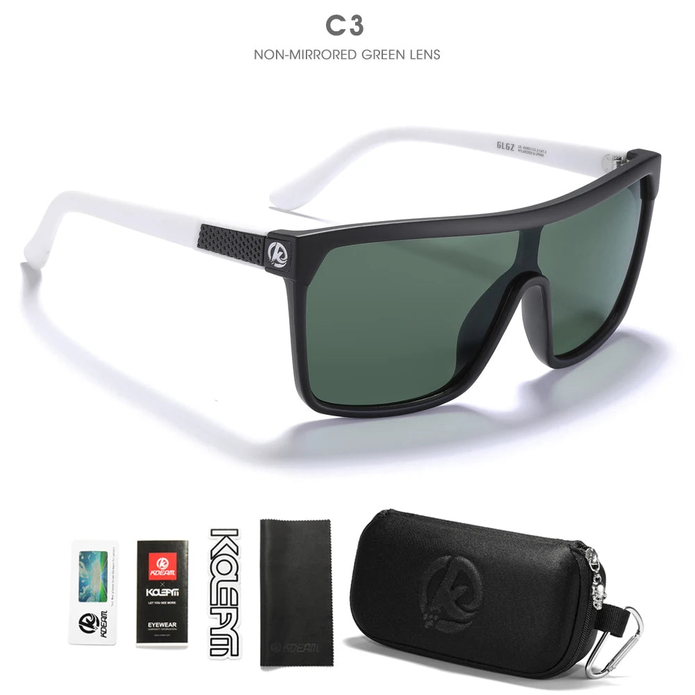 Sonnenbrille einteilig polarisiert UV400 5-Scharnier Herren