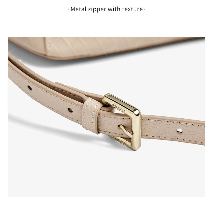 Damen Schultertasche aus echtem Leder mit Diamantprägung und Luxusdesign