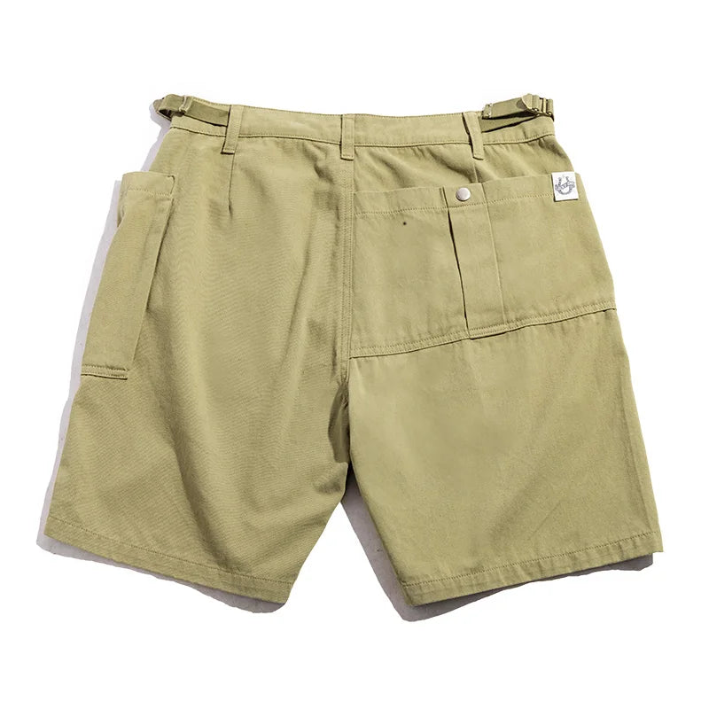 Herren Cargo Shorts im Militär-Stil mit verstellbarer Taille und Taschen