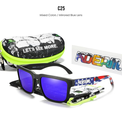 Sonnenbrille quadratisch polarisiert lässig Outdoor Unisex Pärchen neues Paket